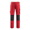 Broek Mannheim polyester/katoen - kleur rood/zwart maat 76C50